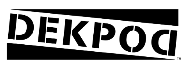 Black logo for the DEKPOD brand with a white background.